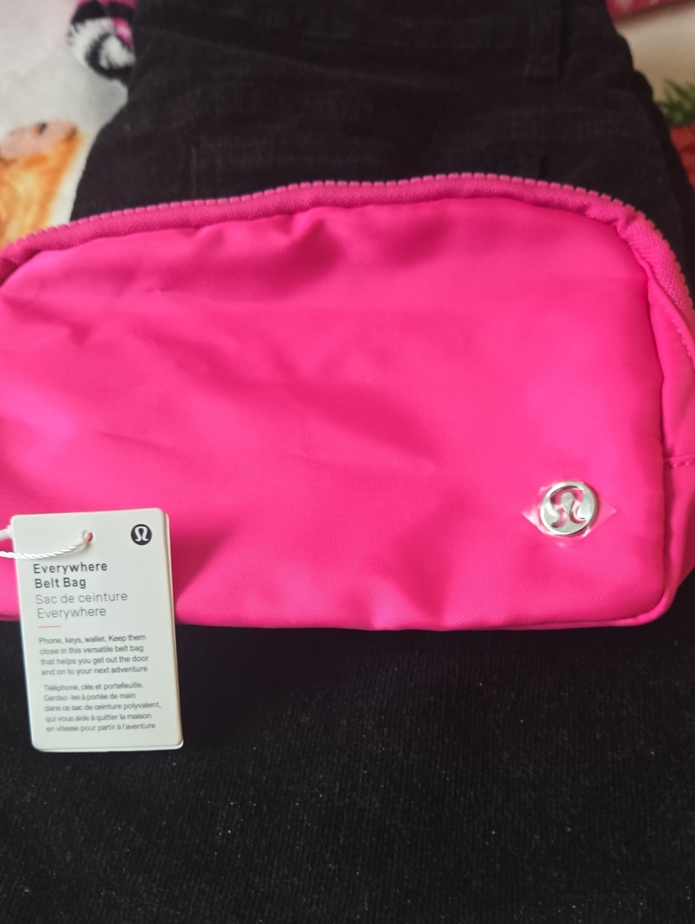 lululemon athletica Everywhere Belt Bag/crossbody in Hot Pink Silver Hardware